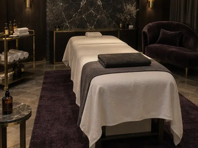 Siyah mermer duvarlı masaj odası — Subaşı, Masaj Salonun